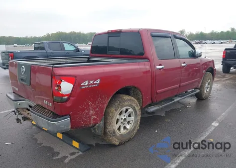 2004 Nissan Titan Le z USA, uszkodzony, nr VIN 1N6AA07B54N509046